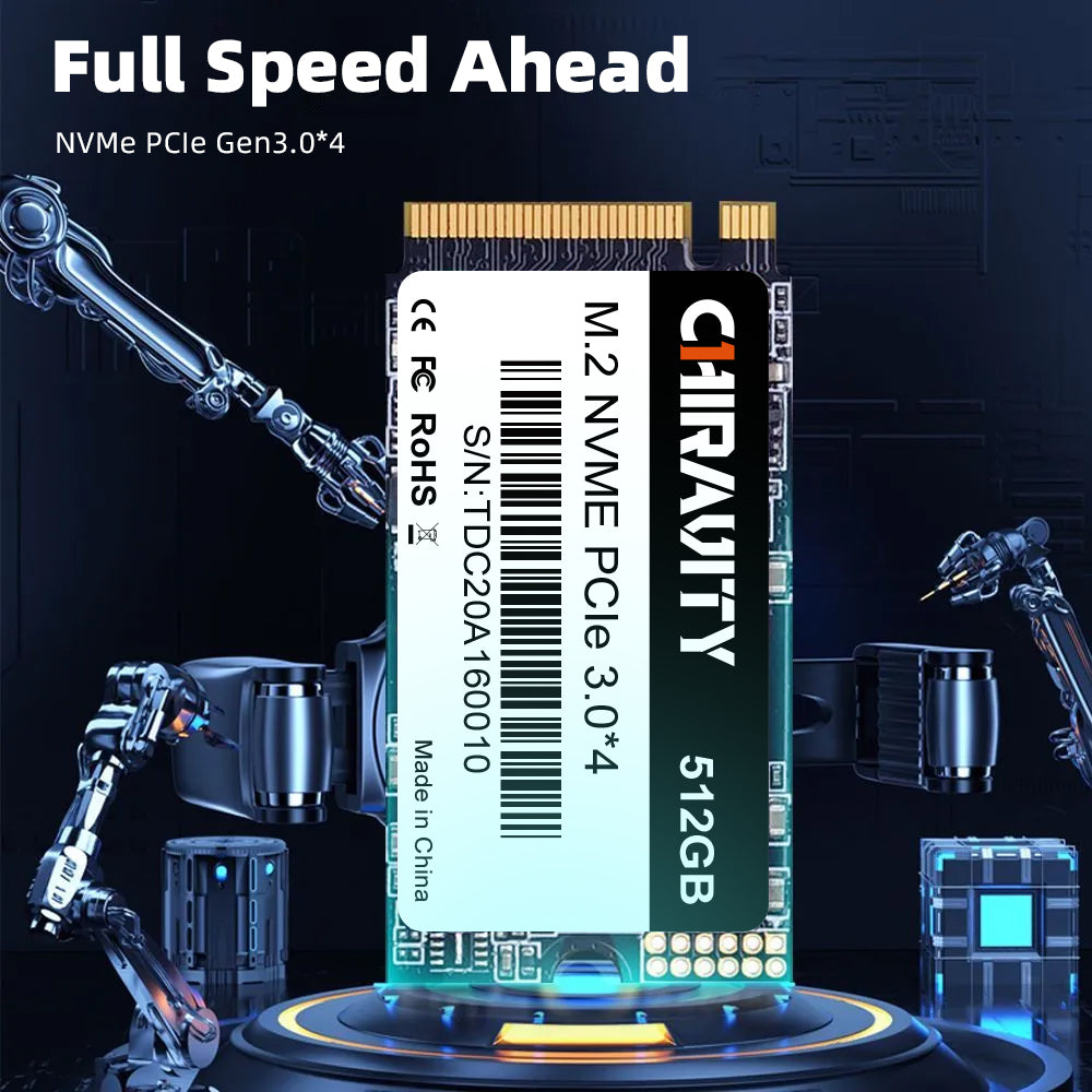 Chiravity M.2 NVMe PCIe 3.0*4 SSD 256GB M.2 2242 SSD 3D TLC NAND Solid State Drive for Desktop/Laptop/Notebook
